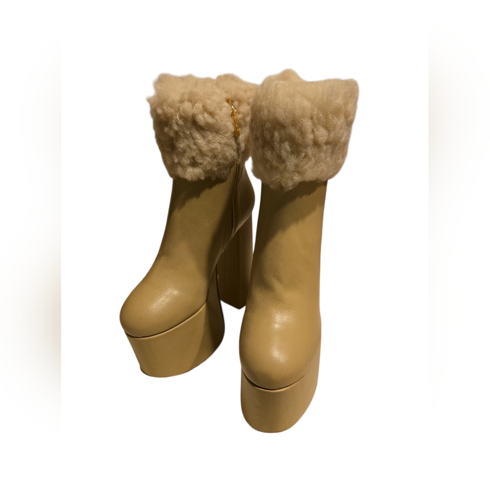 Cult Gia Katya Genuine Shearling Boot Size 36.5 - Picture 3 of 10